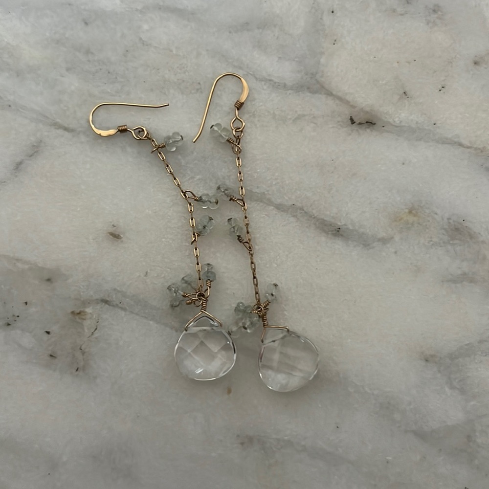 Crystal drop earrings